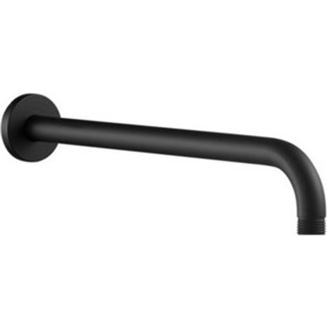 Shower Arm Round Wall Mounted Matte Black 320mm - Enki