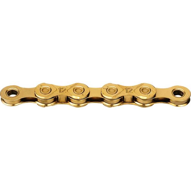 KMC X12 Ti-N Gold Waxed Chain - 12 Speed -126L