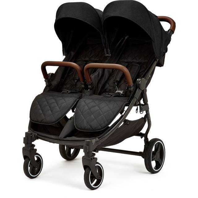 Ickle Bubba Venus Double Stroller - Biscuit/Black/Tan