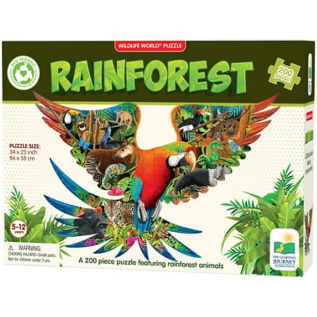 Wildlife World Rainforest 200 Piece Jigsaw Puzzle, none