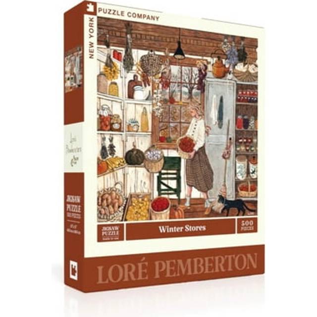 New York Puzzle Company - Lor? Pemberton Winter Stores - 500 Piece Jigsaw Puzzle for Family Game Nights by Lor? Pemberton