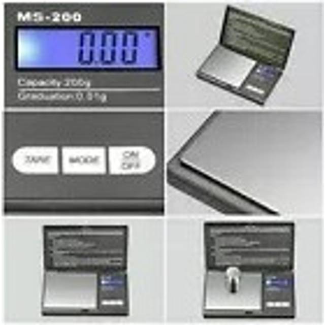 0.01G x 100G Digital Weighing Scales Pocket Grams Small Kitchen Gold