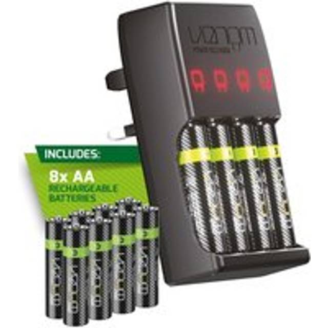 Venom Plug In Wall Battery Charger plus 8 x AA Rechargeable Batteries