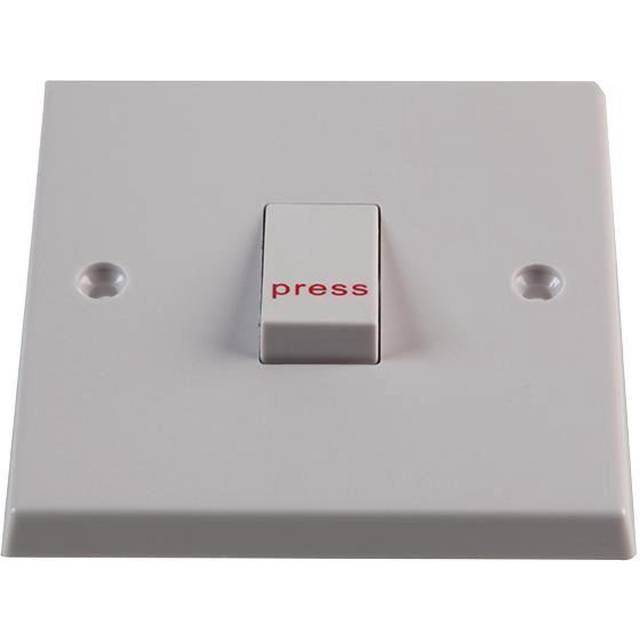 Volex accessories - 1g 1 way retractive switch marked "press"