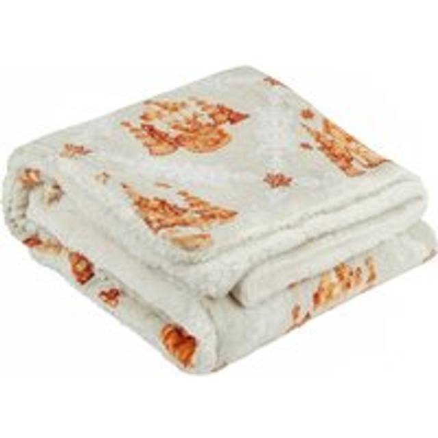 Gretel Sherpa Fleece Throw - Cream - 130cm x 180cm