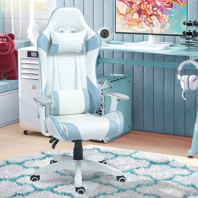 Latitude Run Jazmyn Game Chair - Blue (128cm H X 67cm W X 60cm D)