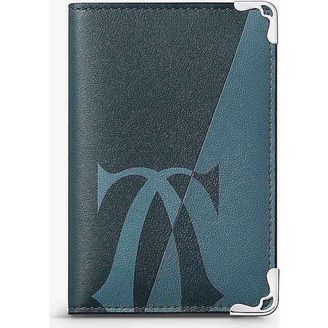 Leather Must de Cartier Xl Logo Bifold Card Holder - Grey - One size