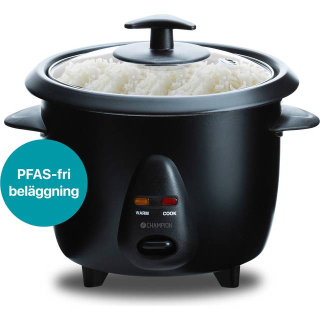 Champion RK400 Mini riskokare 0,6 liter - Svart