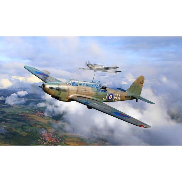 Trumpeter 1/48 Scale Royal Air Force Fairey Battle Mk I WWII Light Bomber Model Kit - Multicoloured