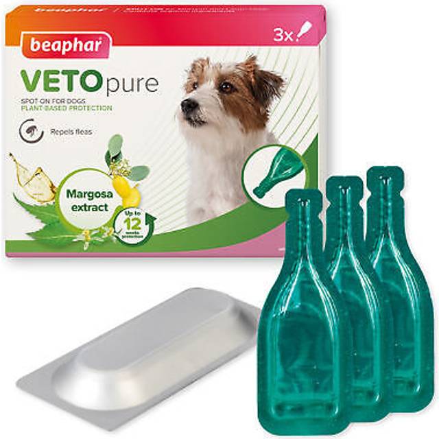beaphar VETOpure Plant-Based Protection Flea Spot-On for Dogs (