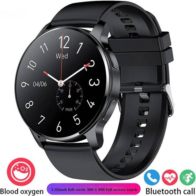 (Black) I50 Women's Smart Watch Bluetooth Talk Bluetooth Music Heart Rate Blood