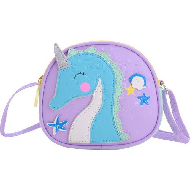 (Purple) Adorable New Kids Pony Crossbody Bag For Girls Lightweight Waterproof Design