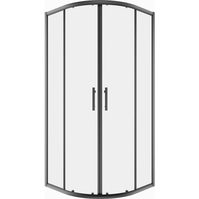 Luxura Quadrant Shower Enclosure 800mm - 6mm Black