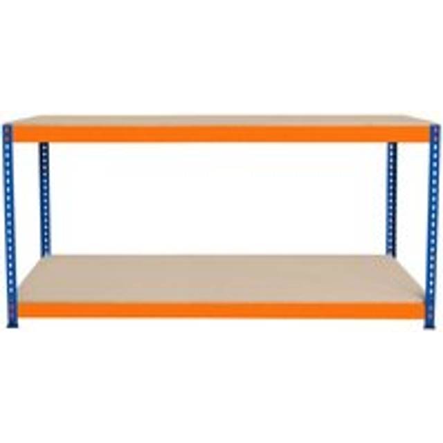 Monster Racking S-rax 2 Tier Workbench - 180Cm X 60Cm X 90Cm, Blue