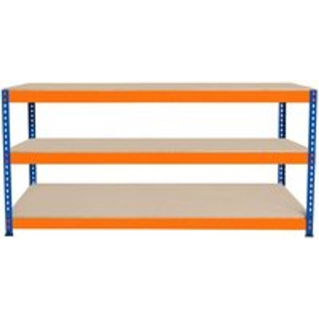 Monster Racking S-rax 3 Tier Workbench - 180Cm X 60Cm X 90Cm, Blue