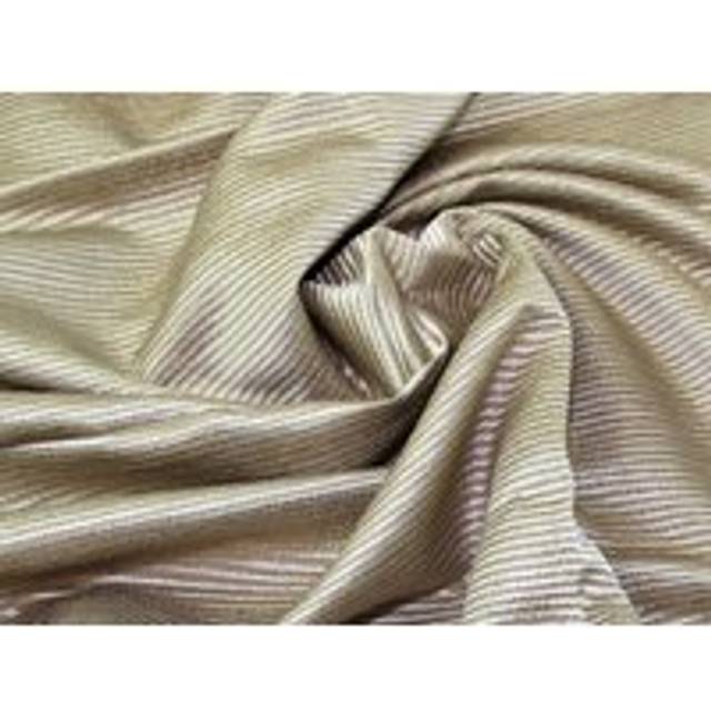 Deadstock Metallic Woven Brocade Fabric Gold
