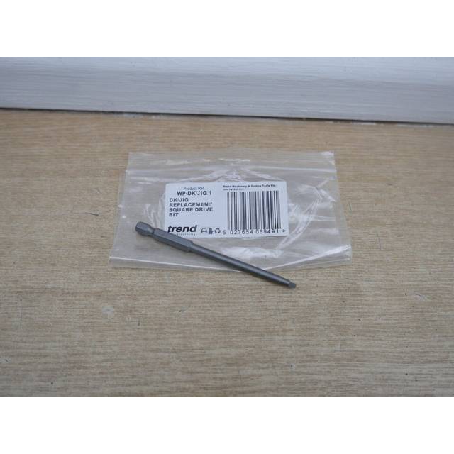 Trend Wp-dk/jig/1 Square Drive 1/4 Hex Screwdriver Bit For Dk/jig Decking Jig