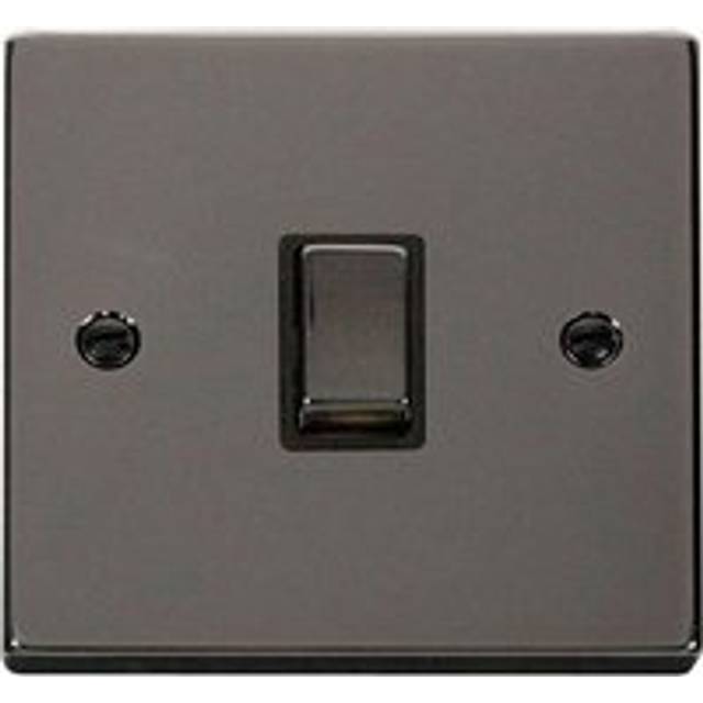 Se Home - Black Nickel 1 Gang 20A Ingot dp Switch - Black Trim