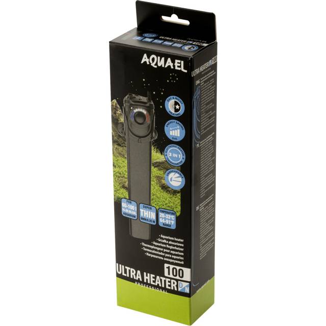 (100W) Aquael Plastic Ultra Day/Night Heater Tropical Aquarium Fish Tank Adjustible