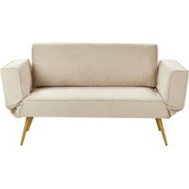 Beliani Sofa Bed Beige SAArela, Brown