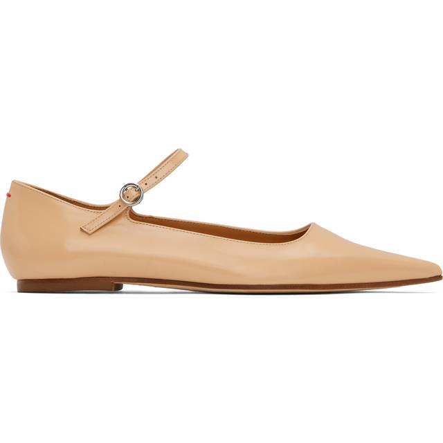 Aeyde Beige Cleo Ballerina Flats - Peach - IT 39.5