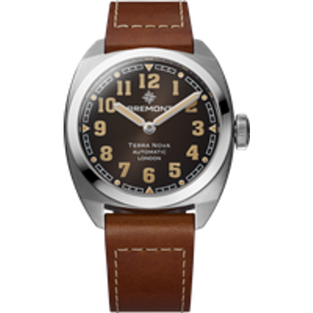 Bremont Terra Nova 38 Black Leather Watch