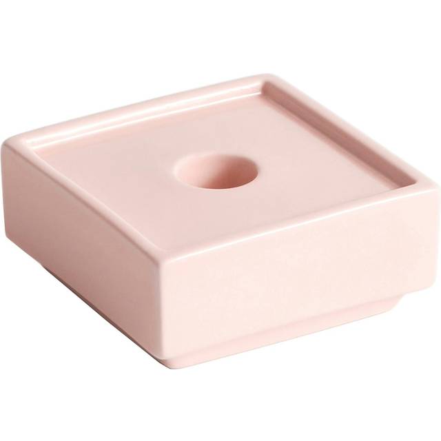 Mattone Candle Holder 9x9 cm, Light Pink