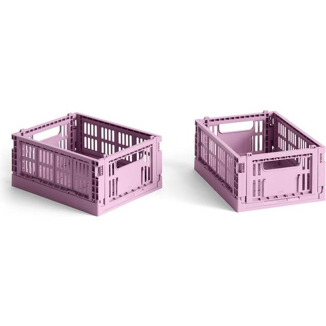 Hay Colour Crate Mini 2er Set - Rosa Korb