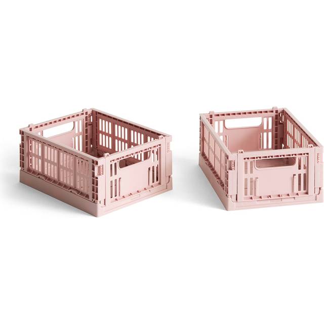 Hay Colour Crate Storage Boxes Mini 2-pack, Blush Basket