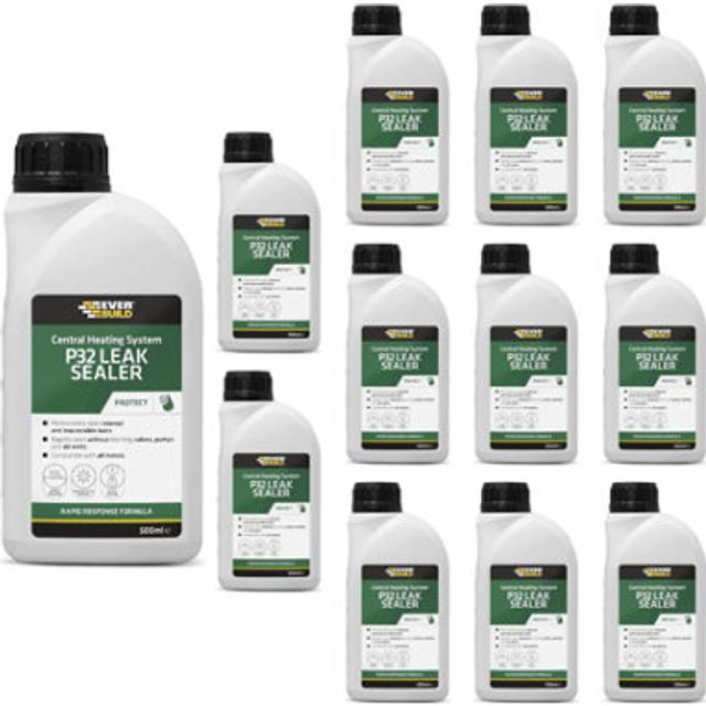 Everbuild P32 Central Heating System Leak Sealer, 500 ml Pack of 12