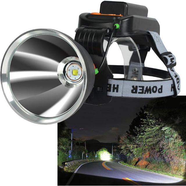 Chronus Rechargeable Headlamp Flashlight Super Bright Headlamps for Long Distance, USB Charging for Your Devices, Perfect for Outdoor Fishing,