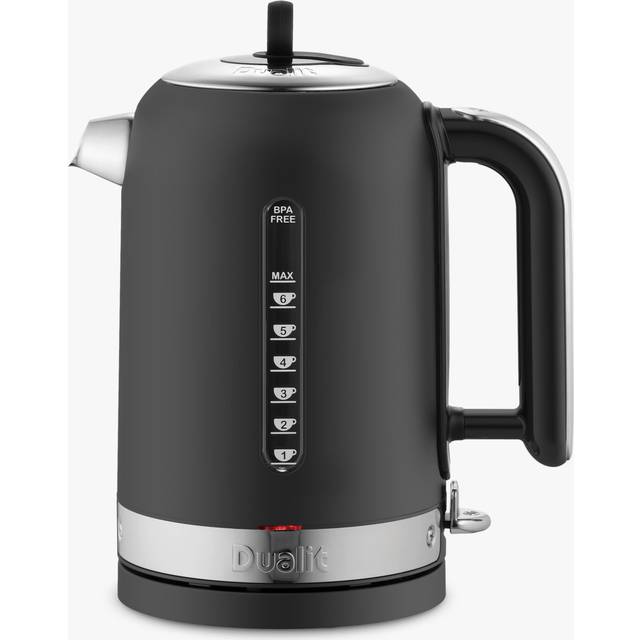 DUALIT Classic 72785 Jug Kettle - Matte Black, Silver/Grey,Black