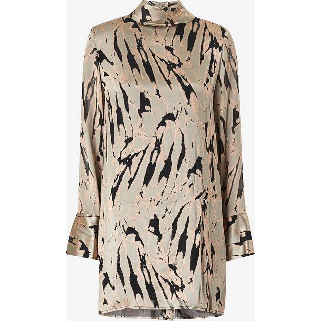By Malina - Klänning Awa Silk Blend Mini Dress - Flerfärgad