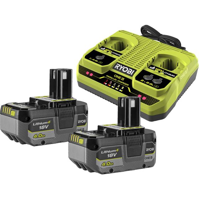 One+ Dual Port Charger Kit (2 x 4.0Ah) 18V RC18240-2C40L - Ryobi