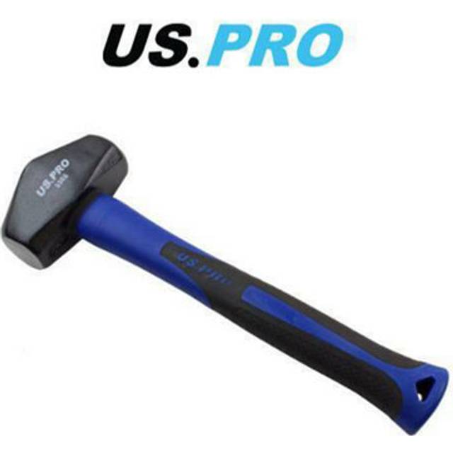 US PRO Lump Hammer Sledge 0.9kg 2lb TPR Handle Club Rubber Grip Heavy Duty 3302