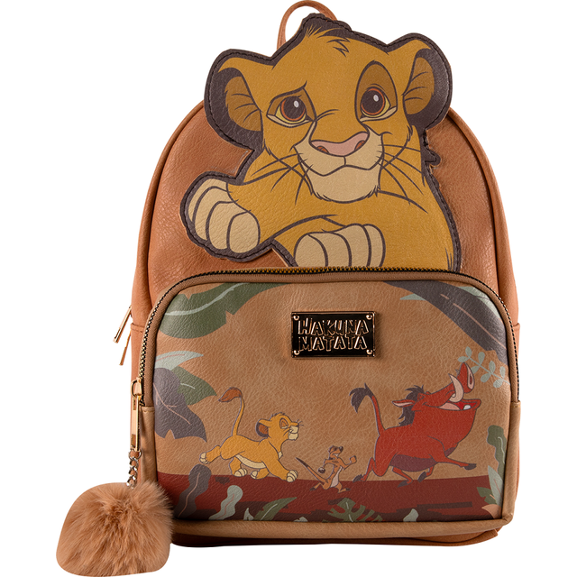 Konix Lion King Simba Premium Backpack, Brown