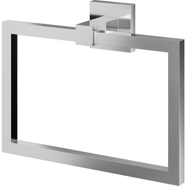 Wholesale Domestic Vector Polished Wall Mounted Towel Ring | Chrome | Metal | 209.5mm x 161.3mm x 65.3mm