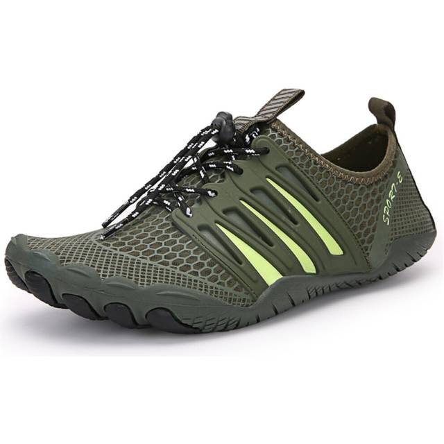 (36, Army Green) Barefoot Shoe Men Women Water Shoes Beach Swim Aqua Shoes Womens Sea Swimming Shoes Ladies Wetsuit Pool Water Socks Slip Free