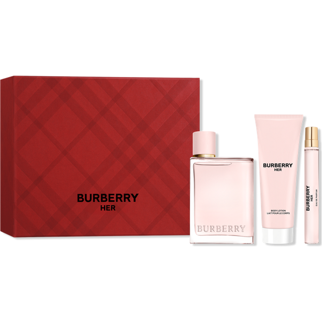 BURBERRY HER オードパルファム ボディーローション セット Burberry Her Gift Set EdP 100ml + Body Lotion 75ml + EdP