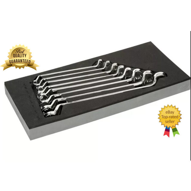 Halfords Advanced 8 Piece Offset Spanner Set Modular Tray