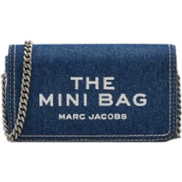 MARC JACOBS Marc Jacobs The Denim Chain Mini Bag in Dark Wash