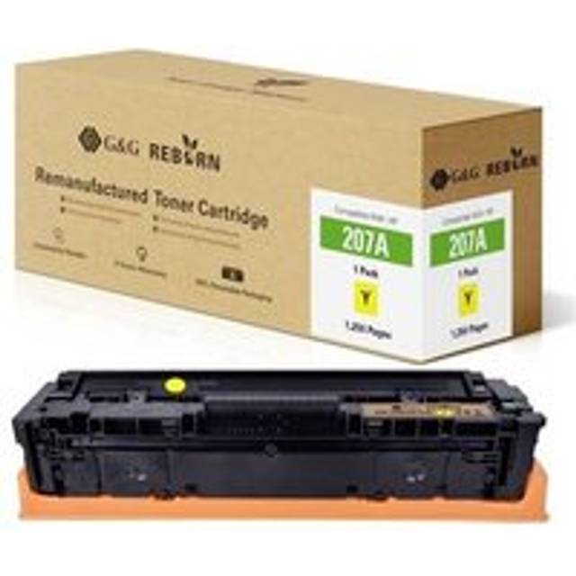 G&G Toner Ersätter HP 207A Kompatibel Gul 1250 sidor Reborn remanufactured 21283