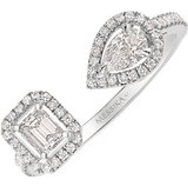 Messika My Twin Toi & Moi 18ct White Gold 0.45ct Diamond Ring - N