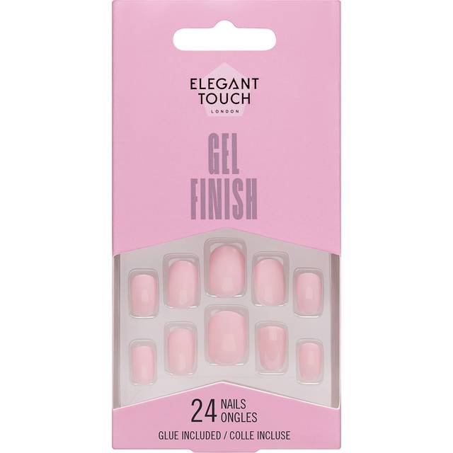 Elegant Touch Long Wearing Gel Finish False Nails - Perfect Pink (OA40