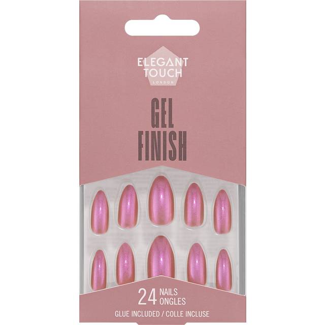 Elegant Touch False Nails Stiletto Short Length - Chocolate Glaze