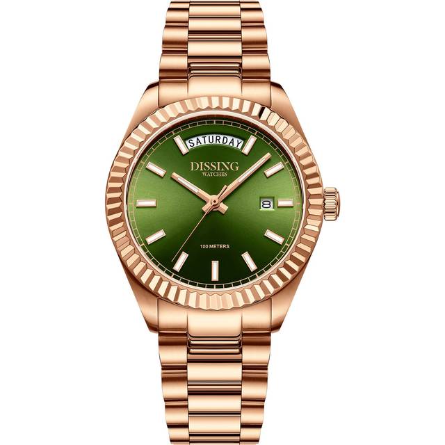 Dissing Day Date D1745 Herr Klockor Stl. 39 mm - Från Magasin - Rosaguld (39 mm)