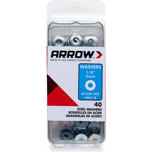 "ARROW FASTENER CO LLC WS1/8 Steel Washer 1/8"""""