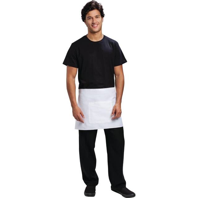 Chef Works Short Bistro Apron White