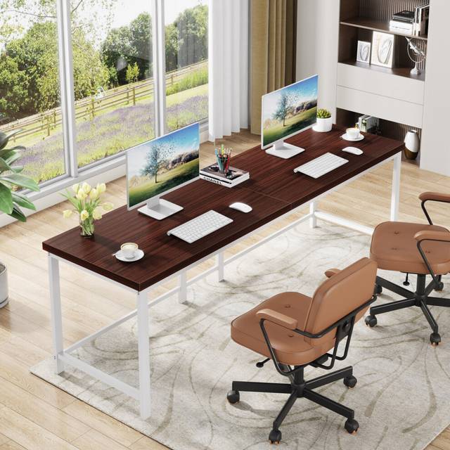 Tribesigns 78.7 inch Double Computer Desk, Extra Long 2 Person Desk
