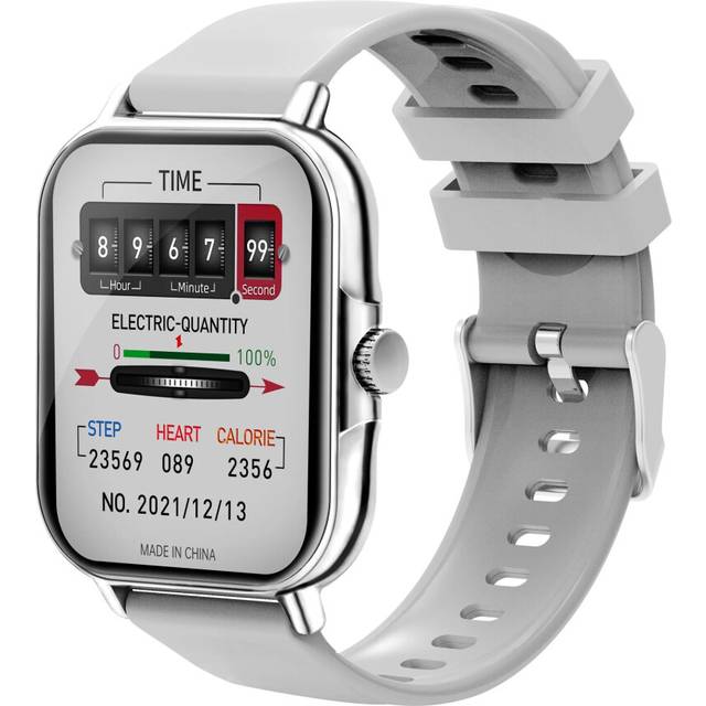 (Sliver) 2023 Smart Watch Bluetooth Call Play Music Smartwatch Fitness Clock Digital